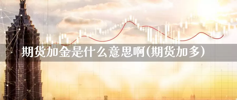 期货加金是什么意思啊(期货加多)_https://www.shfengdie.com_原油期货_第1张