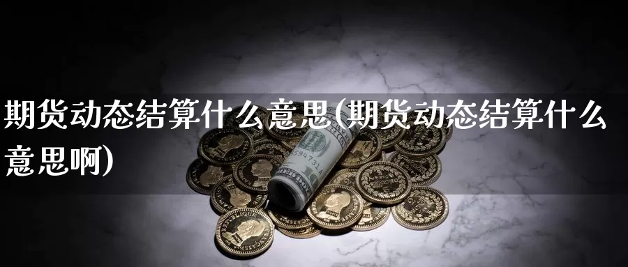 期货动态结算什么意思(期货动态结算什么意思啊)_https://www.shfengdie.com_原油期货_第1张